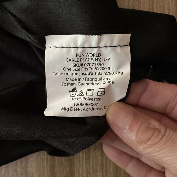 Scream 3 Ghost Face Mask Fun World Div Easter Unlimited 2012 Costume - Picture 7 of 8